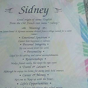 Sidney (Name)